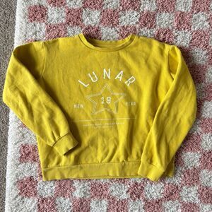 Bright Yellow Lunar New Year 2019 Crew Neck Size XS